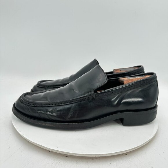 Gucci Men Size UK 8.5D US 9 Black Leather Pull On Penny Loafer Dress Shoes - Picture 2 of 12